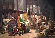 George Benjamin Luks Allen Street oil